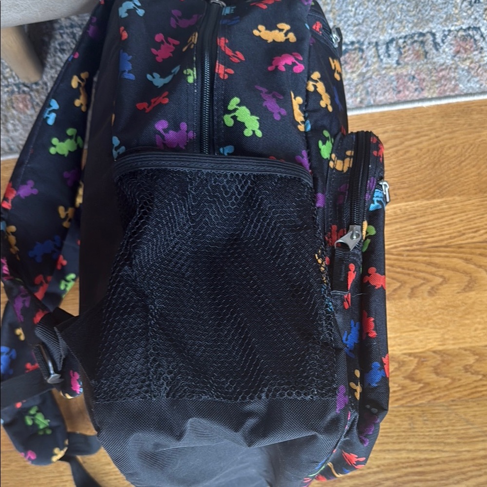 Colorful Mickey Mouse Pattern Backpack - Picture 6 of 8
